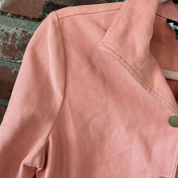Vintage Requirements Coral Pink Jean Jacket with Button Front - Picture 5 of 8